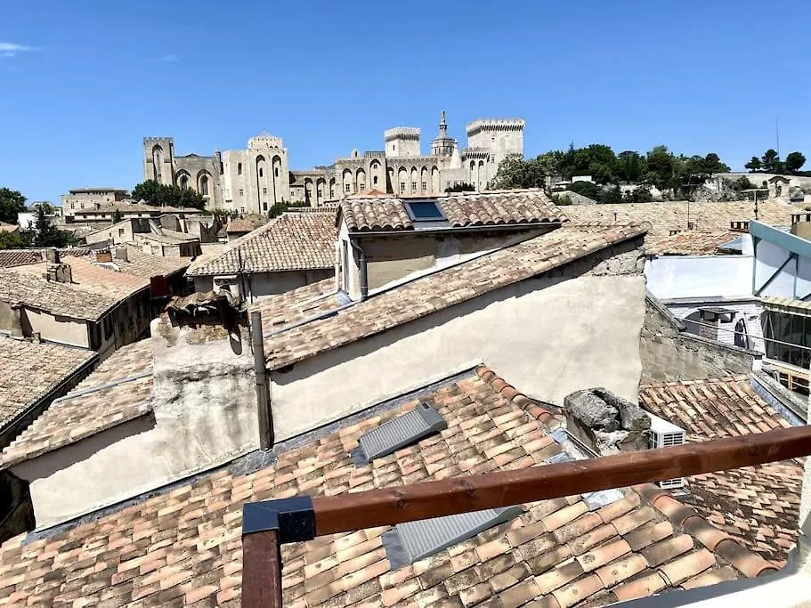 Le Toit D'Avignon - Intra-Muros - Terrasse Vue Palais Des Papes - Ideal Festival - Climatisation - Wifi Appartement